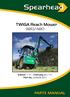 Spearhead TWIGA 320/420. TWIGA Reach Mower 320/420. Edition 1.5 February 2015 Part No