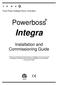 Powerboss. Integra. Installation and Commissioning Guide