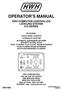 OPERATOR S MANUAL HWH COMPUTER-CONTROLLED LEVELING SYSTEM 610 SERIES FEATURING: