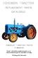 FORDSON TRACTOR REPLACEMENT PARTS CATALOGUE DISCOUNT TRACTOR PARTS. Ph