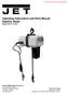Operating Instructions and Parts Manual Electric Hoist Models SS-1C, SS-3C