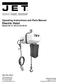 Operating Instructions and Parts Manual Electric Hoist