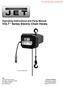 Operating Instructions and Parts Manual VOLT TM Series Electric Chain Hoists