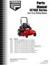 Reproduction. Not for. Parts Manual. IS700Z Series Zero-Turn Riding Mower