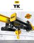 ELECTRIC WIRE ROPE HOISTS
