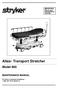 Atlas Transport Stretcher. Model 660 MAINTENANCE MANUAL. IMPORTANT File in your maintenance records