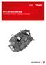 H1T 045/053/060/068 H1 Axial Piston Tandem Pumps