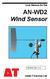 User Manual for the. AN-WD2 Wind Sensor. AN-WD2 UM v1.0. Delta-T Devices Ltd