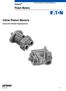 Vickers. Piston Motors. Inline Piston Motors. Fixed and Variable Displacement. Revised 5/99 691