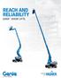 REACH AND RELIABILITY GENIE BOOM LIFTS