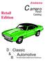 Emblems. Camaro. Retail. Retail. Catalog. Edition. D Classic & Automotive R. The nation's largest complete source for Camaro parts.