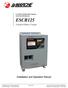 ESCR125. Installation and Operation Manual. Industrial Battery Charger. La Marche Manufacturing Company