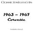 Classic Instruments Corvette. Installation Manual
