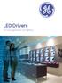 LED Drivers. For next-generation LED lighting