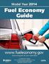 USING THE FUEL ECONOMY GUIDE