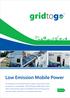 gridtog Low Emission Mobile Power