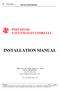 INSTALLATION MANUAL PNEUMATIC VACUUM ELEVATORS LLC INSTALLATION MANUAL