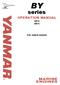 series OPERATION MANUAL MARINE ENGINES 4BY2 6BY2 P/N: 0ABY0-G00200