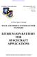 LITHIUM-ION BATTERY FOR SPACECRAFT APPLICATIONS