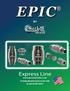 EPIC. Express Line   Proudly Manufactured in the USA by Check-All Valve. Rev. E