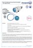 Flush-mounted pressure and level transmitters - TPF series 100/101 -