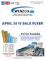 WENZCO SUPPLIES PATCH RUBBER