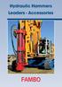 Hydraulic Hammers Leaders - Accessories