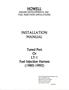 HOWELL INSTALLATION MANUAL. Tuned Port Or LT-1 Fuel Injection Harness ( )