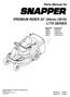 Reproduction. Not for. PREMIUM RIDER 33 (84cm) (2010) LT75 SERIES. Parts Manual for