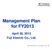 Management Plan for FY2013