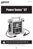 Power Dome ST. User s Manual CHARGE UNIT FOR 48 HOURS BEFORE FIRST USE.