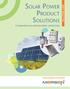 Solar Power Product SOLUTIONS GUIDE. Comprehensive photovoltaic protection