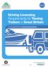 Driving Licensing Requirements for Towing Trailers in Great Britain