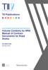 Volume Contents for NRA Manual of Contract Documents for Road Works