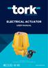 valve & automation ELECTRICAL ACTUATOR USER MANUAL NOVEMBER/ 2018 PLEASE READ THE INSTRUCTIONS BEFORE USE