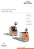 @ EXU and EXH Technical Data Low Lift Pallet Trucks