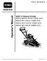 SGR-13 Stump Grinder Model No THD Serial No and Up