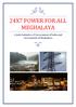 24X7 POWER FOR ALL MEGHALAYA. A Joint Initiative of Government of India and Government of Meghalaya