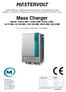 Mass Charger MASS 12/60-2 MB; 12/80-2 MB; 24/50-2 MB; 24/75 MB; 24/100 MB; 3-24/100 MB; 48/25 MB; 48/50 MB
