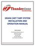 GRAIN CART TARP SYSTEM INSTALLATION AND OPERATION MANUAL