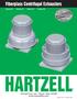 Fiberglass Centrifugal Exhausters. Series 82 Series 83 Series 87 Series 88 HARTZELL. Hartzell Fan, Inc., Piqua, Ohio