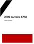 2009 Yamaha FZ6R OWNER S MANUAL