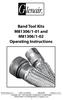 Band Tool Kits M81306/1-01 and M81306/1-02 Operating Instructions