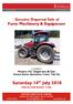 Saturday 14 th July 2018 Sale to commence 11am
