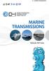 D-I MARINE TRANSMISSION MARINE TRANSMISSIONS. Hydraulic DMT Series.