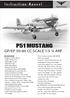 P51 MUSTANG GP/EP CC SCALE 1:5 ¼ ARF. Instruction Manual
