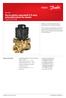 Servo piston operated 2/2-way solenoid valves for steam Type EV245B