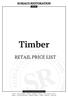 Timber RETAIL PRICE LIST SUPPLYING WA BUILDINGS SINCE 1981