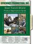 AMERICA S TRENCH BOX BUILDER Steel Trench Shield Product Application Guide