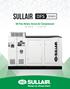 SULLAIR Oil Free Rotary Screw Air Compressors
